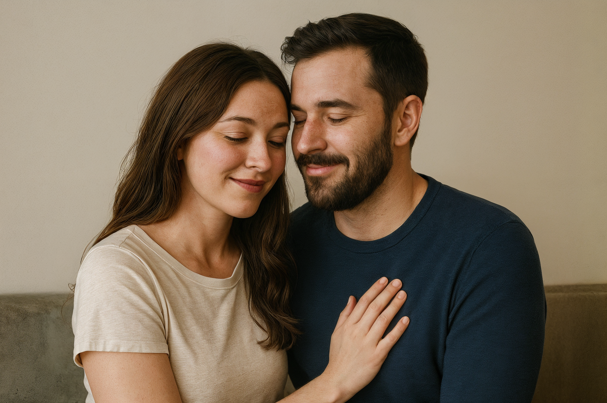Couple in conversation